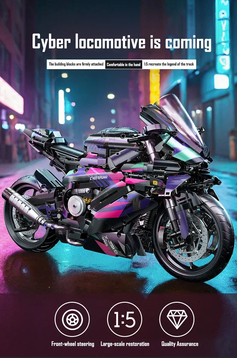 TOYLINX Motorcycle Building Blocks Set! - ShopHub