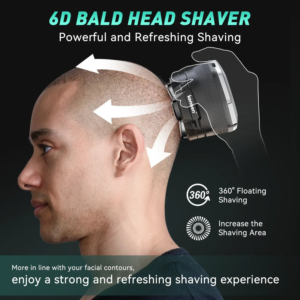 KENSEN S15 6D Electric Head Shaver - ShopHub