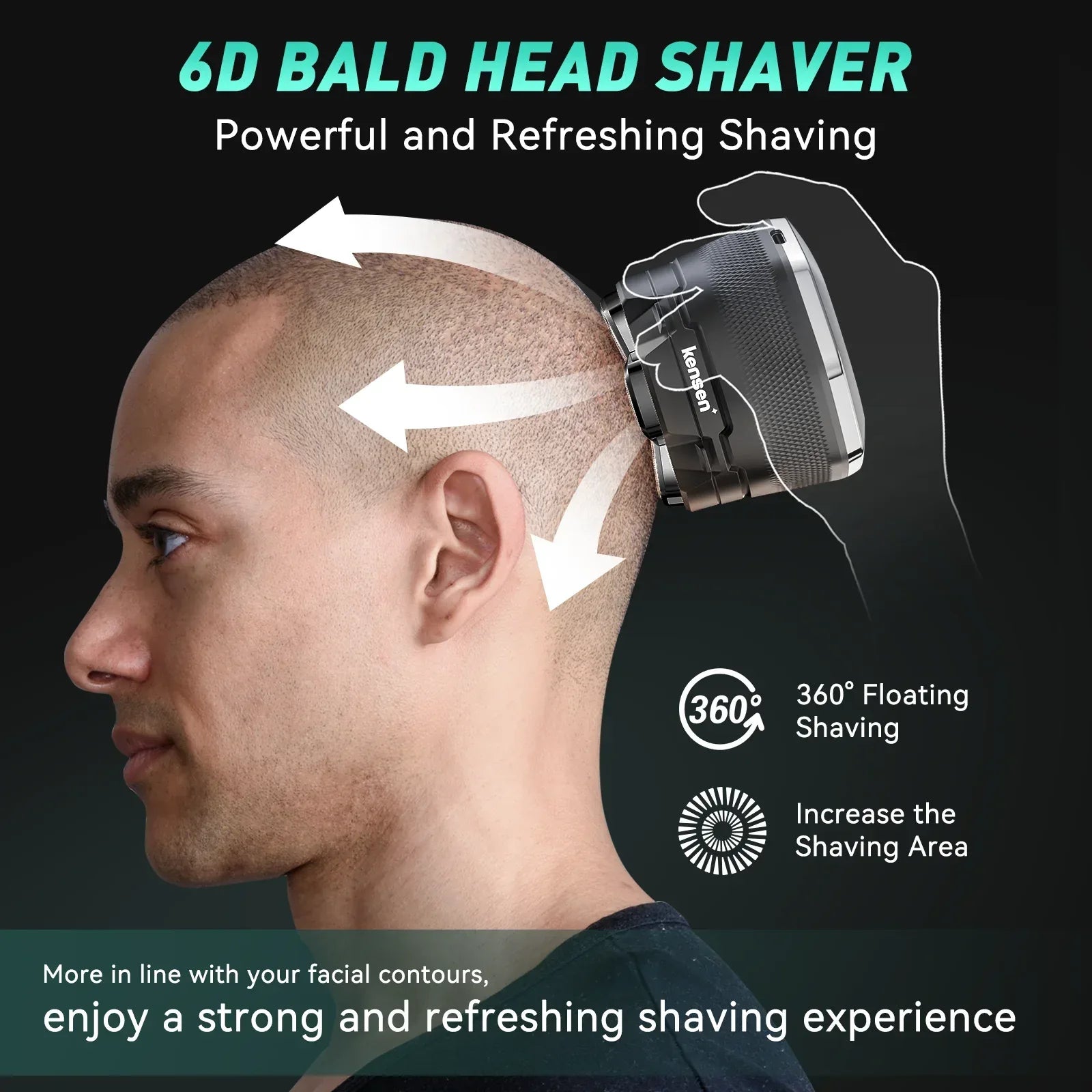 KENSEN S15 6D Electric Head Shaver - ShopHub
