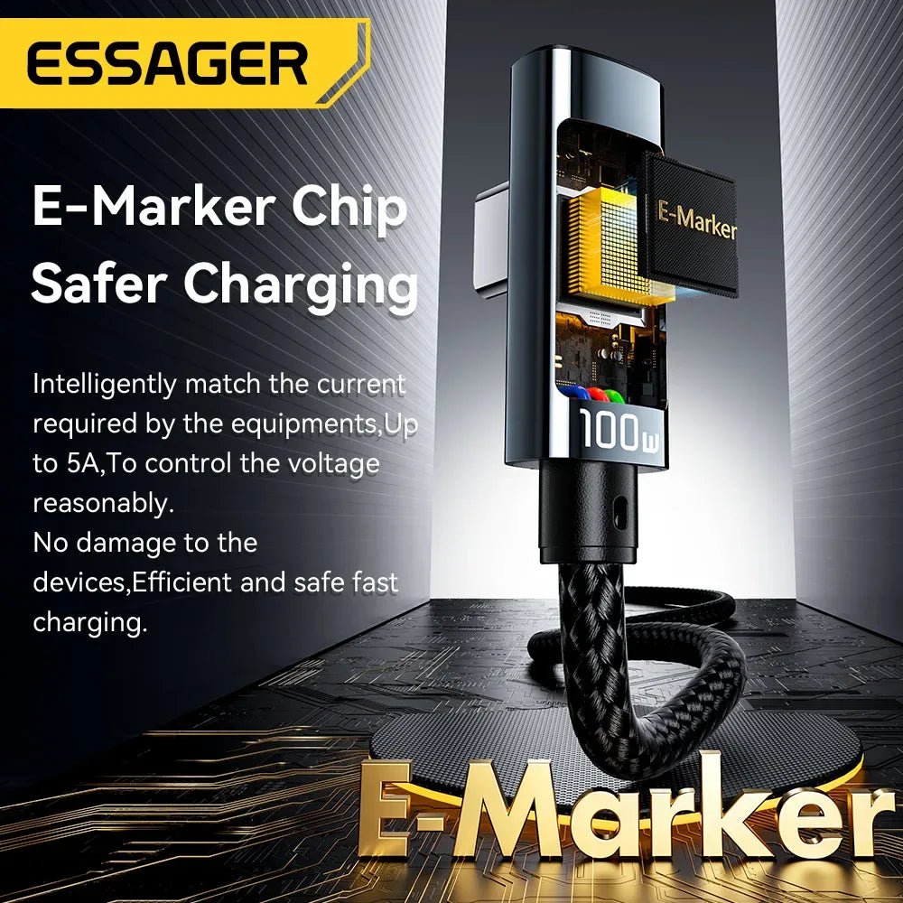 Essager PD100W USB Type C to USB C Cable - ShopHub