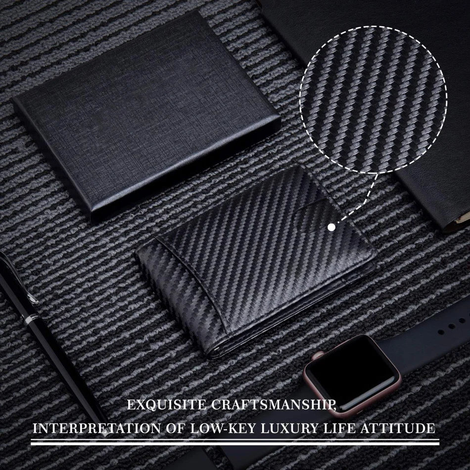 RFID Carbon Fiber Men's Wallet