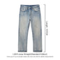 SIMWOOD High Standard 2026 Autumn New Loose Straight 14.3oz Selvedge Denim Jeans Men's Retro Washed Ripped Pants Vintage Trouser
