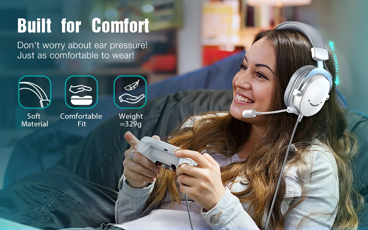Elevate Your Gameplay with the FIFINE Gaming Headset with Surround Sound