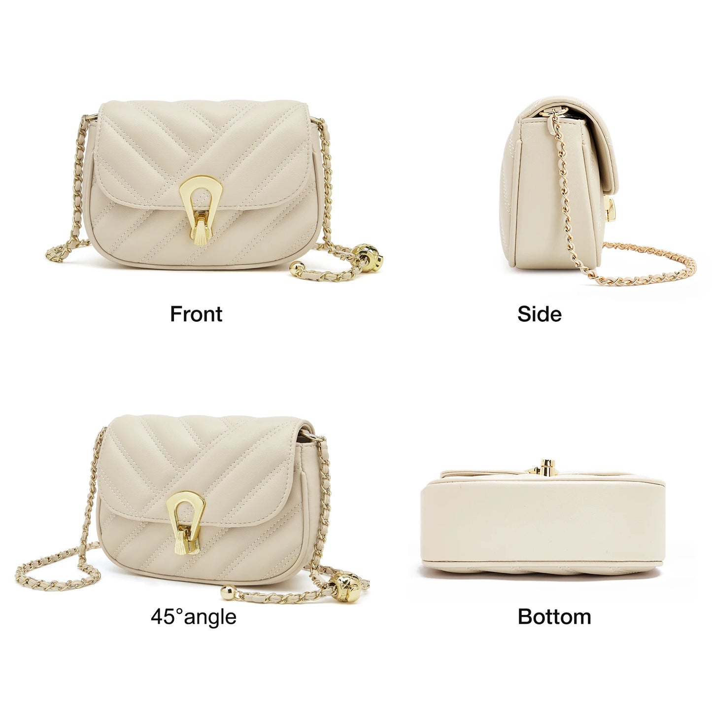 FOXER Women's Quilted Shoulder Bag