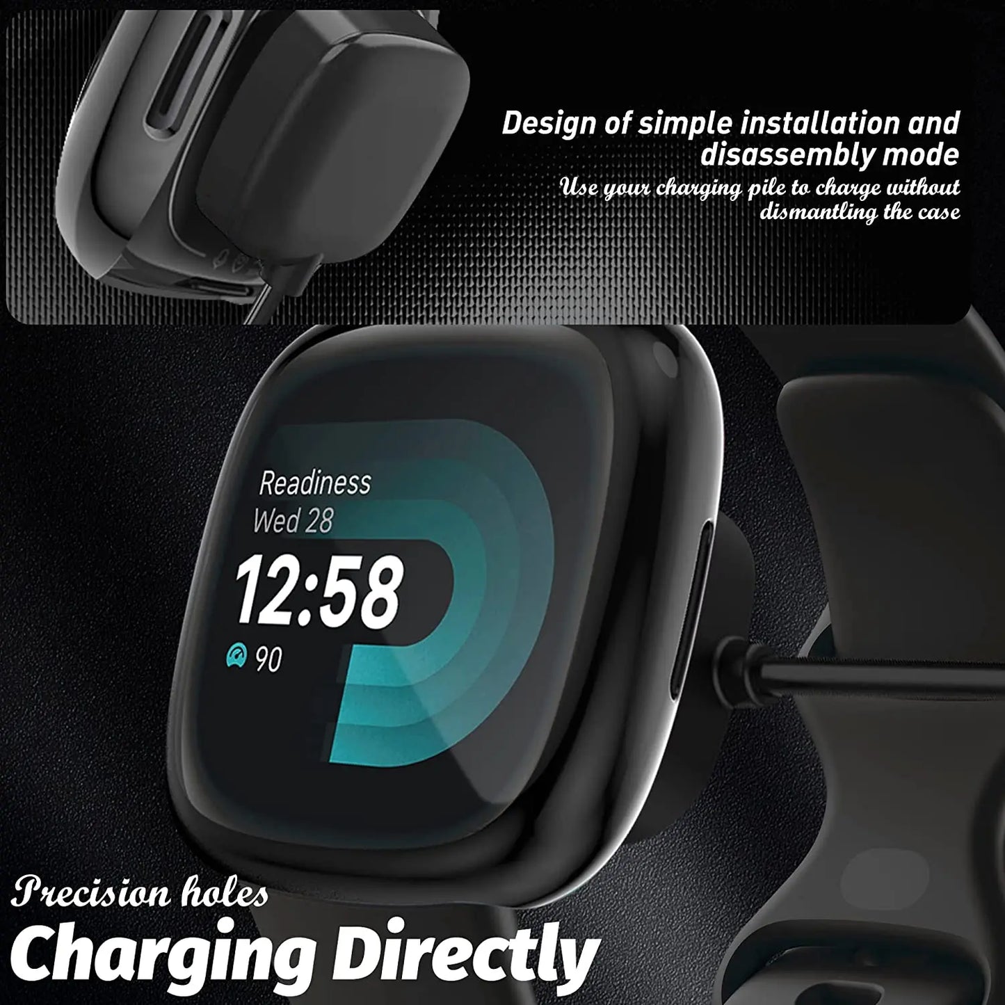 Full Cover Watch Case for the Fitbit Sense Habicare
