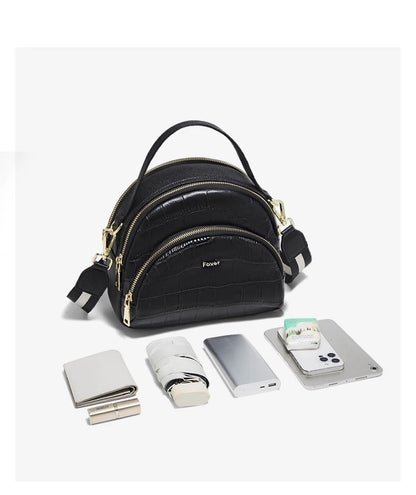 FOXER Brand Genuine Leather Top-handle Bag Women's Shoulder Bag 2026 New Chic Female Shell Bag Luxury Brand Crossbody Purse