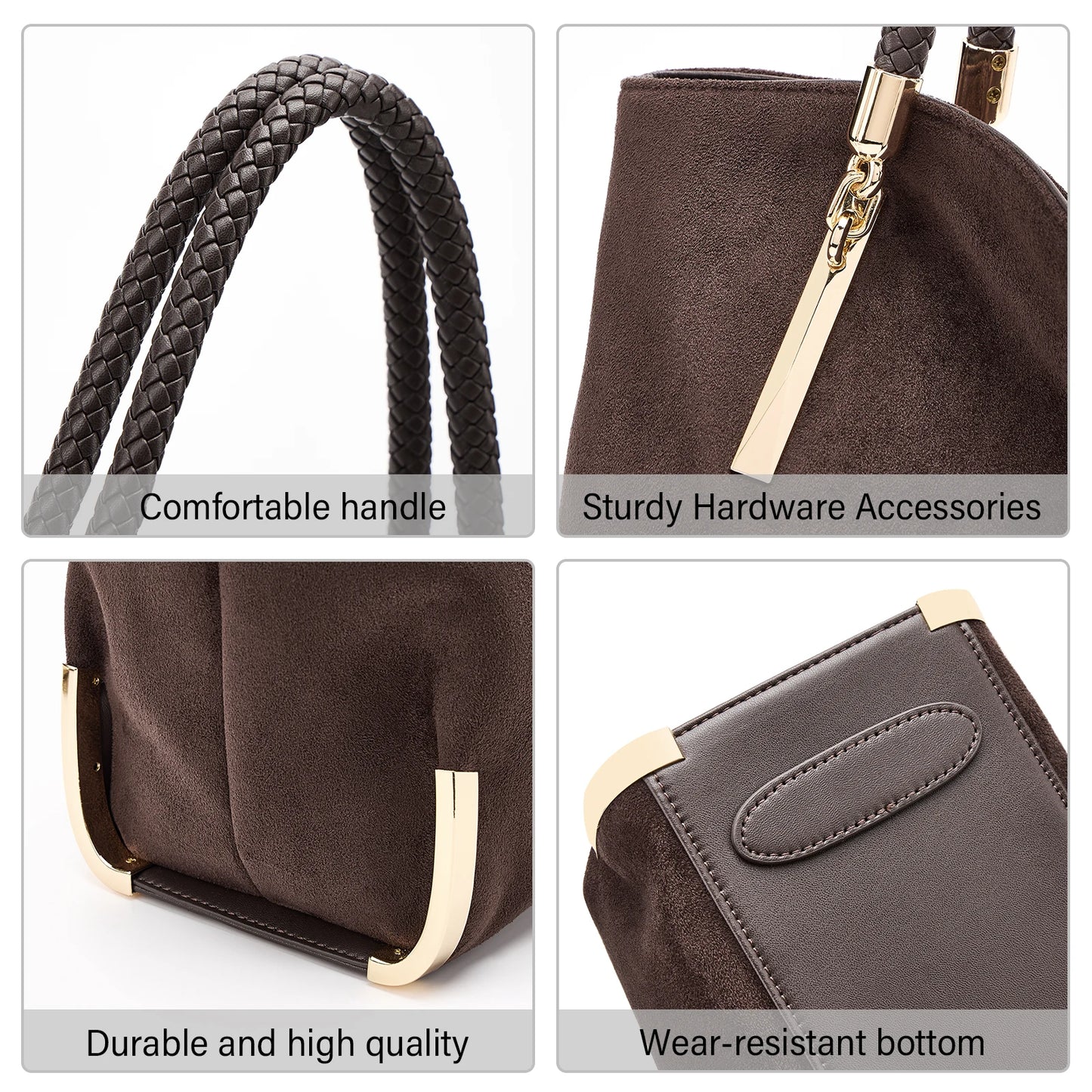FOXER Vintage Suede Shoulder Bag