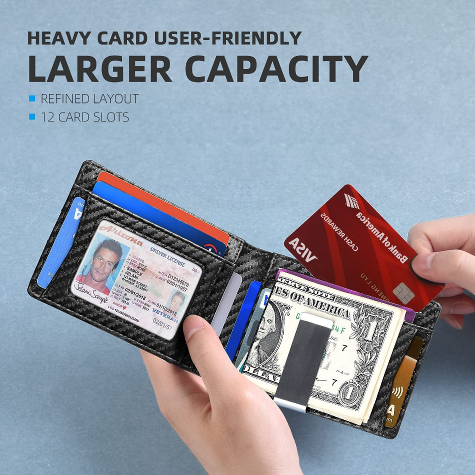 Rfid Microfier Leather Men's Luxury Wallets