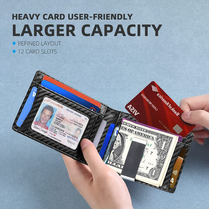 Rfid Microfier Leather Men's Luxury Wallets
