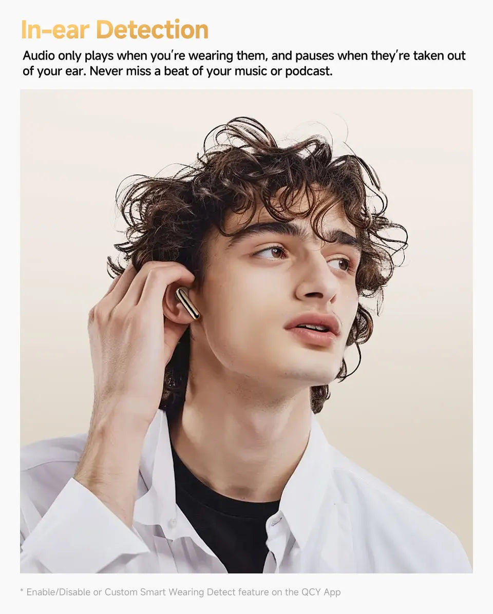 QCY MeloBuds Pro Earphones with 46dB ANC, Hi-Res LDAC, Bluetooth 5.3, 6 Mic Multipoint Connection, In-Ear Detection - ShopHub