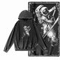 Orbit Runner Astronaut Acid-Washed Black Hoodie