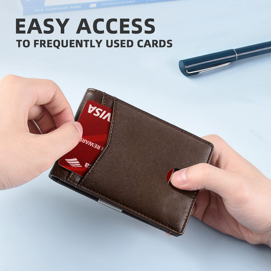 Rfid Microfier Leather Men's Luxury Wallets
