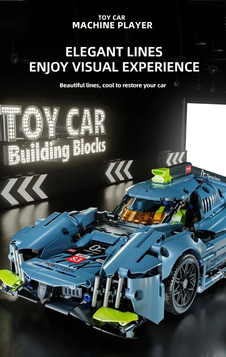 TOYLINX 1:14 Racing Car Building Blocks - ShopHub