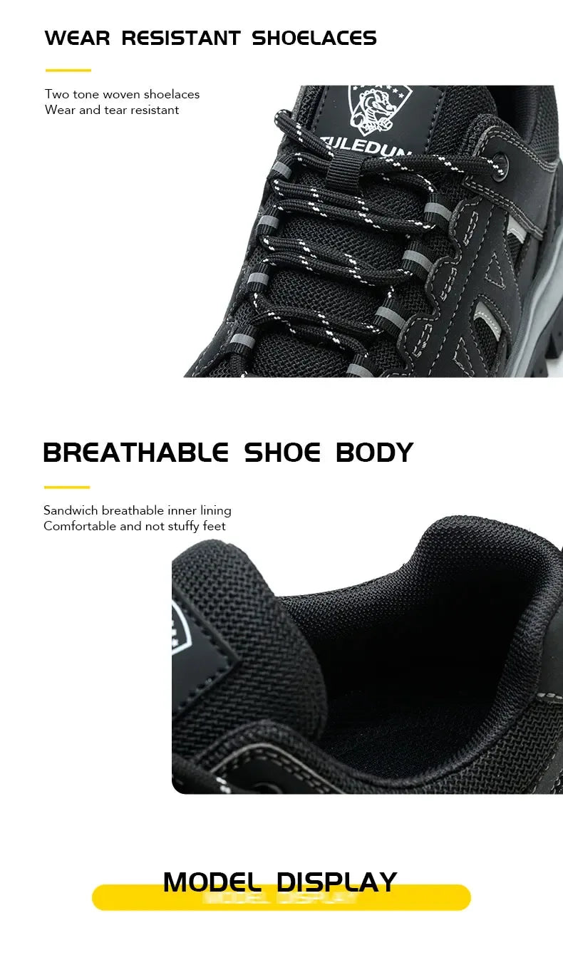 Kankeirr Men’s Steel Toe Work Shoes - ShopHub