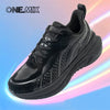 ONEMIX Black Leather Training Running Shoes