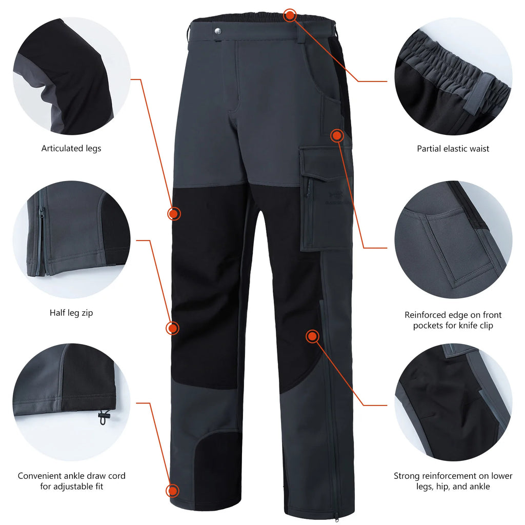 BASSDASH Splice Insulated Hunting Softshell Pants ShopHub