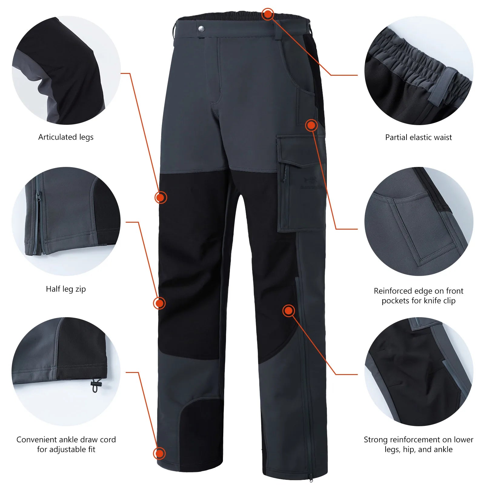 BASSDASH Splice Insulated Hunting Softshell Pants ShopHub