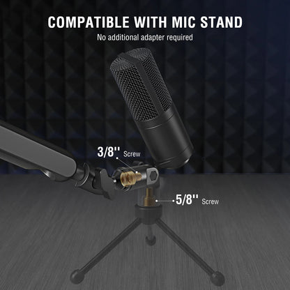 FIFINE XLR Condenser Microphone: Elevate Your Podcast, Streaming, and Vocal Recording