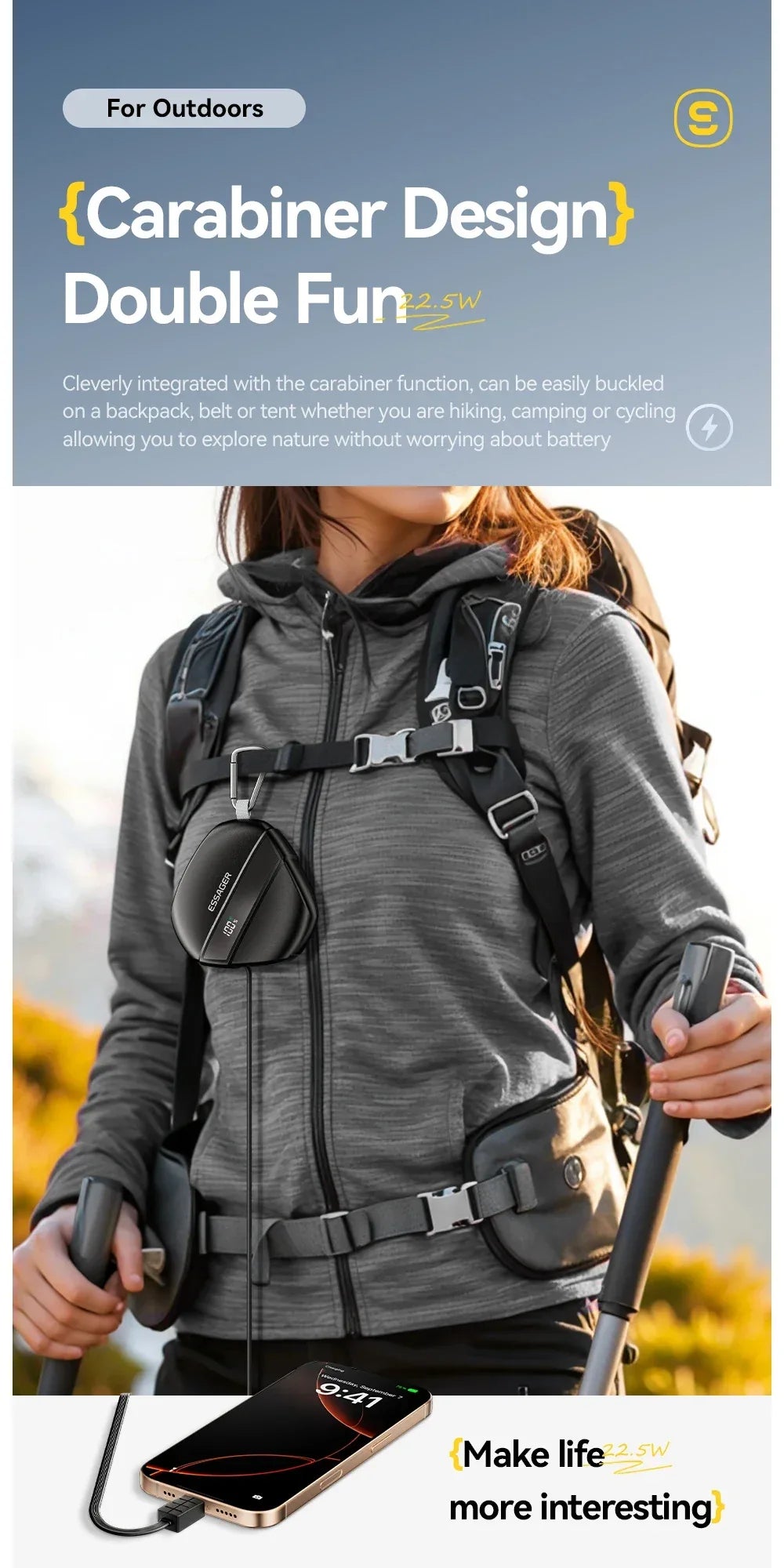 Essager 10000mAh Digital Display Power Bank - ShopHub