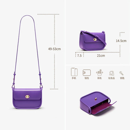 BAFELLI Leather Saddle Bag — Genuine Cow Leather Shoulder & Crossbody