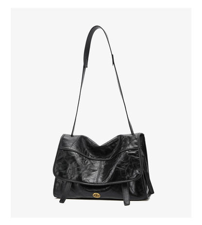FOXER Wrinkled Genuine Leather Women's Crossbody Bag