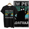 COOLMIND Black Cat Graphic Cotton T-Shirt | Women's Design Collection