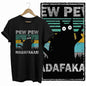 COOLMIND Black Cat Graphic Cotton T-Shirt | Women's Design Collection