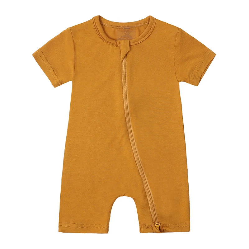 Kids Tales Little Breeze Bamboo-Blend Zip Baby Romper