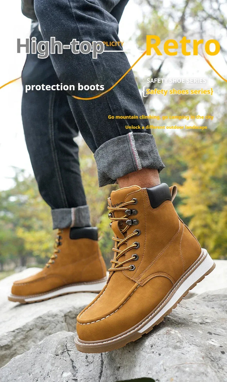 Men's High Top Safety Work Boots - ShopHub