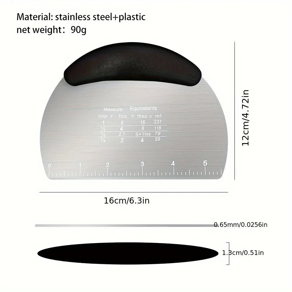 Stainless Steel Dough Scraper Cutter