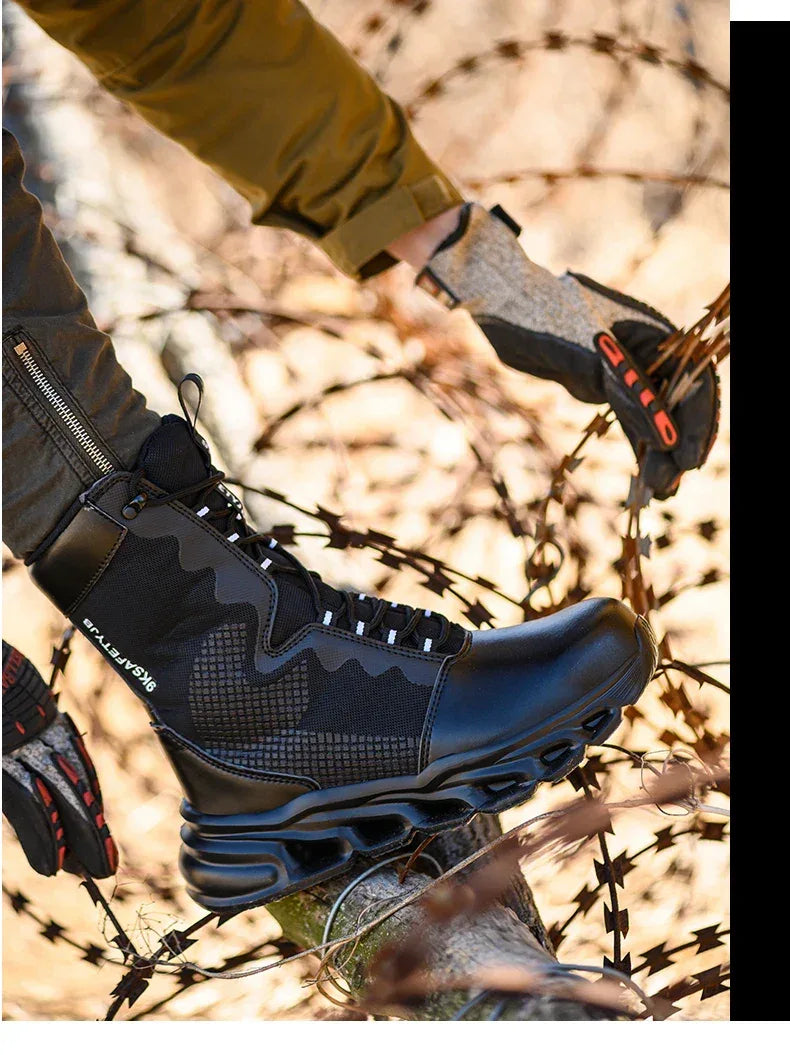 Kankeirr Indestructible Men's Steel Toe Work Boots - ShopHub