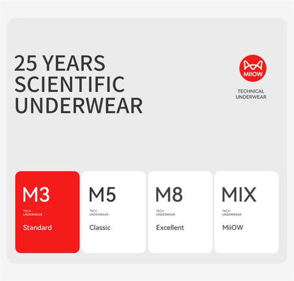 MiiOW 4Pcs Men's Silky Underwear Antibacterial Crotch Boxer Briefs