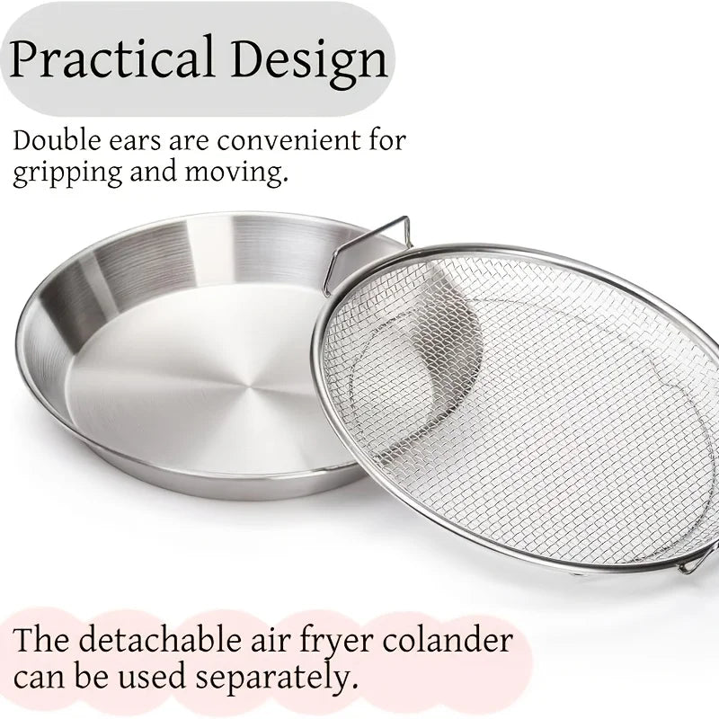 Stainless Steel Cooling Rack & Tray, Kitchen Tools, Kitchen Items & Accessories, Multifunctional for Frying & Barbecue