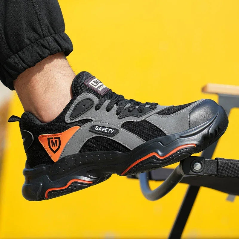 Unisex Safety Shoes Featuring Anti-Smash Steel Toe Protection - ShopHub