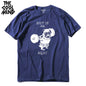 COOLMIND PU0117A Go Home or Go Hard Pug Cotton Tee