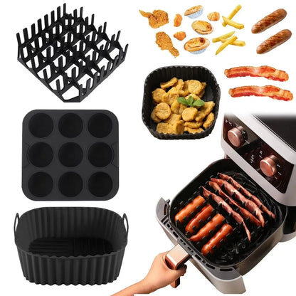 Silicone Air Fryer Square Molds