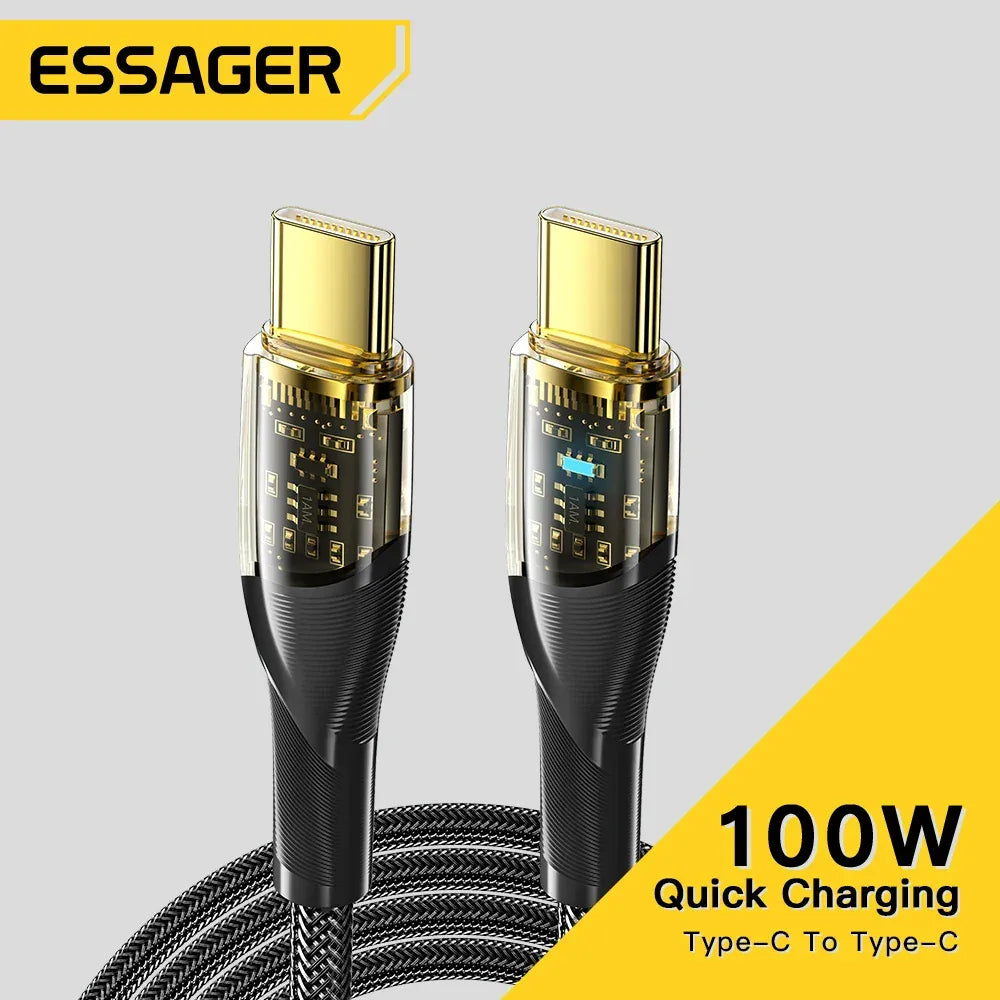 Essager 100W USB-C to USB-C Cable - ShopHub