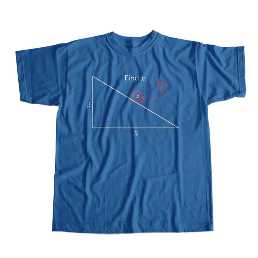 COOLMIND Men's Funny Maths Graphic Cotton T-Shirt