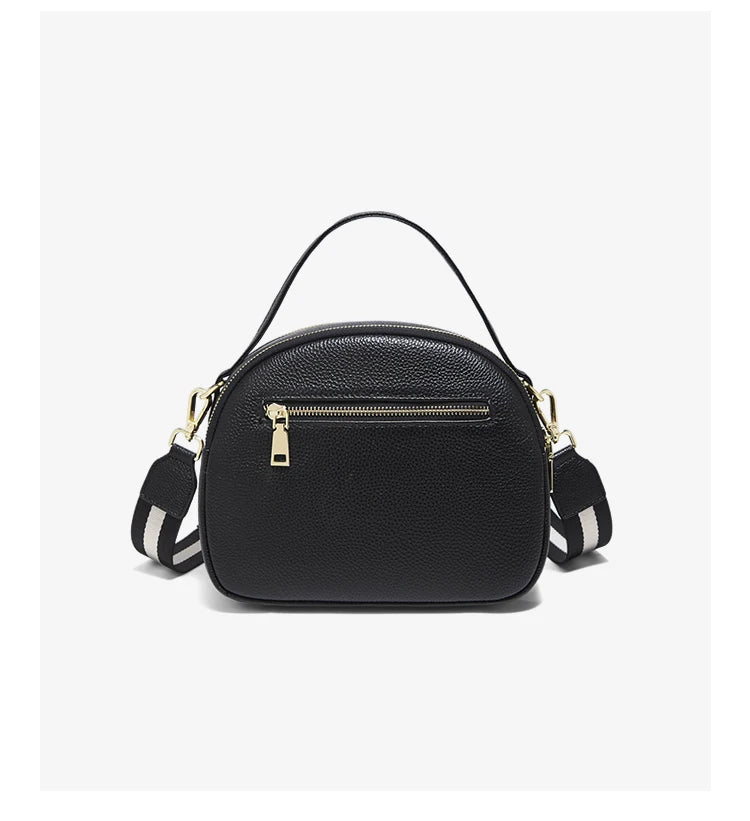 FOXER Brand Genuine Leather Top-handle Bag Women's Shoulder Bag 2026 New Chic Female Shell Bag Luxury Brand Crossbody Purse