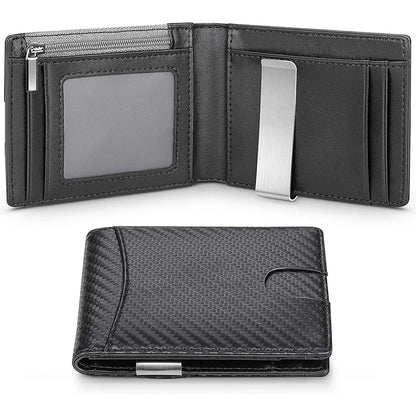 DIENQI Carbon Fiber RFID Slim Wallet