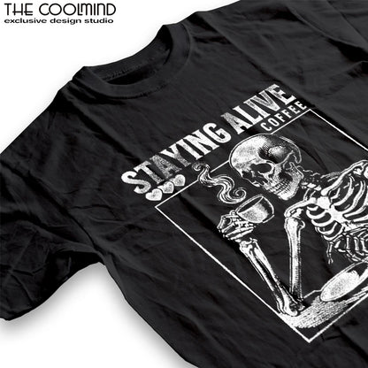 COOLMIND U0020 Skull Graphic Cotton Tee
