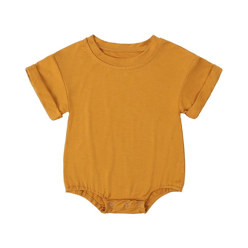 Kids Tales Sunny Days Bamboo-Blend Short-Sleeve Baby Bodysuit