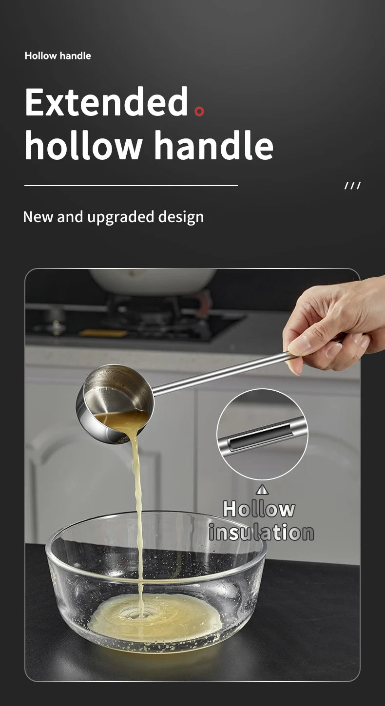 304 Stainless Steel Sauce Spoons with Long Handle