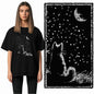 COOLMIND Cat Graphic T-Shirt | Women's Relaxed Black Tee