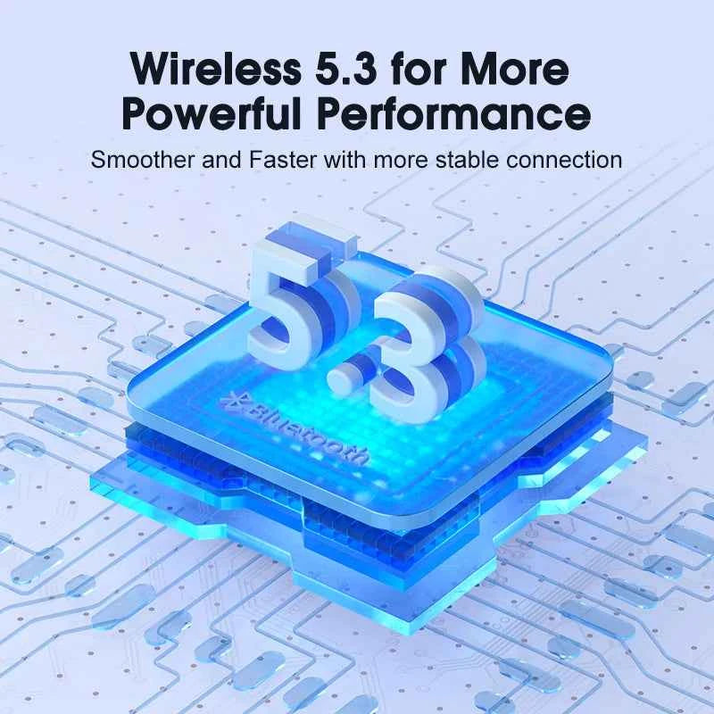 QCY T13 ANC Wireless Earphones Bluetooth 5.3 with 28dB Active Noise Cancellation and 4 Mics ENC for Low Latency TWS Experience