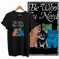 COOLMIND Cat Lover Graphic Cotton T-Shirt | Women's Relaxed Fit