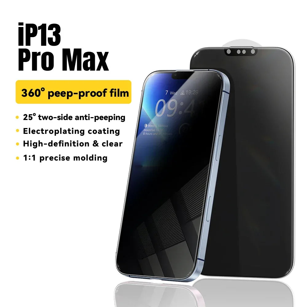 Essager 2Pcs Anti-Peeping Glass for iPhone 16, 15, 14, and 13 Pro Max Plus - ShopHub