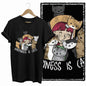 COOLMIND Black Cat Graphic T-Shirt | Women's 50-Design
