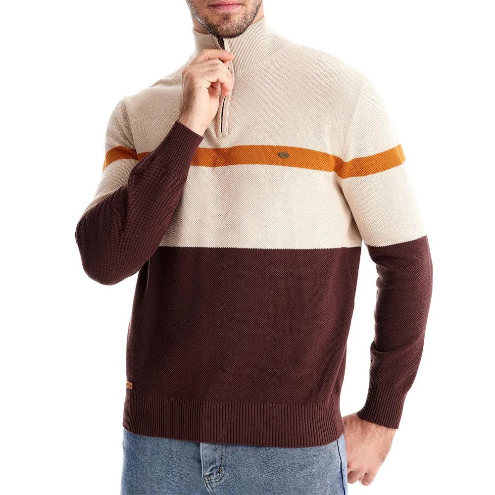 AIOPESON Striped Polo Sweaters - ShopHub