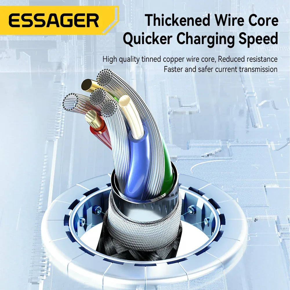Essager 3 in 1 USB Type C Cable - ShopHub
